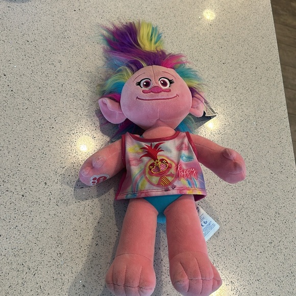 Build A Bear Dreamworks Trolls World Tour Poppy Rainbow Hair Working Song - Picture 1 of 8